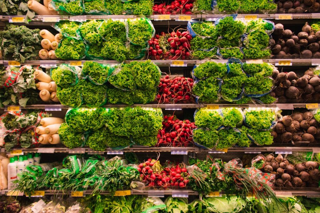 Gemüse Supermarkt Lebensmittel Lebensmittel-Einkauf nach Hause transportieren Welches Fahrzeug
