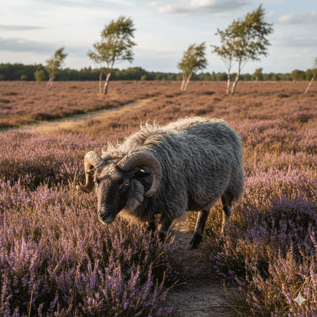 Schaf auf der Weide Heidschnucken Eine faszinierende Schafsrasse