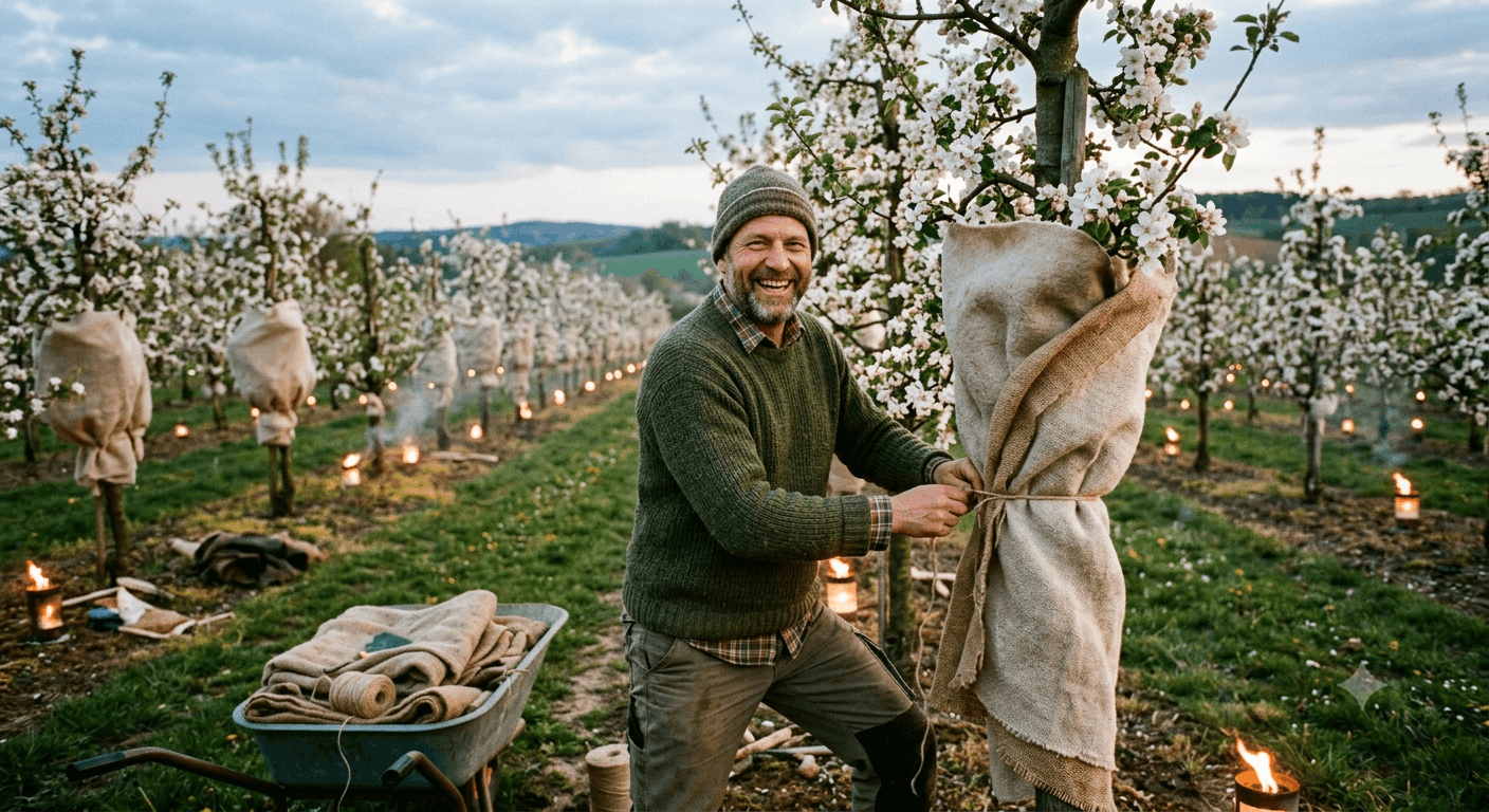 Spätfrost im Obstgarten verhindern So schützt du Blüten & Ernte 2026 effektiv vor Frost