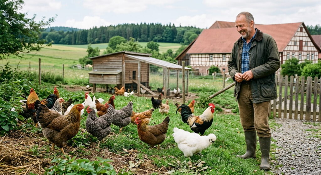 Hühnerrassen Übersicht Tabelle Legeleistung, Eiergewicht & Charaktereigenschaften 2026